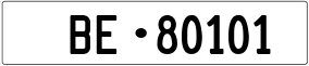 Truck License Plate